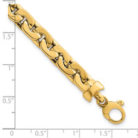 14k Polished 7.5in Fancy Link Bracelet-SF3117-7.5
