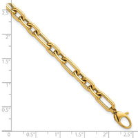 14k Polished Fancy Open Link w/ .5in ext. Bracelet-SF3118-7.5