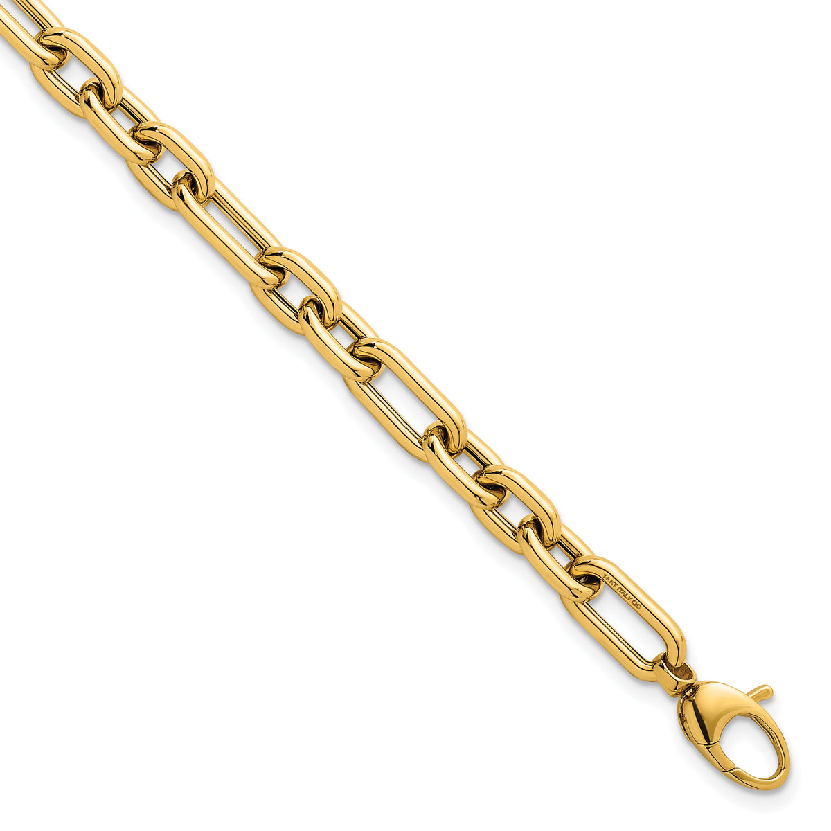 14k Polished Fancy Open Link w/ .5in ext. Bracelet-SF3118-7.5
