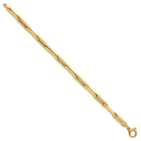 14k Polished 7.5 Fancy Link Bracelet-SF3120-7.5