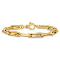 14k Polished 7.5 Fancy Link Bracelet-SF3120-7.5