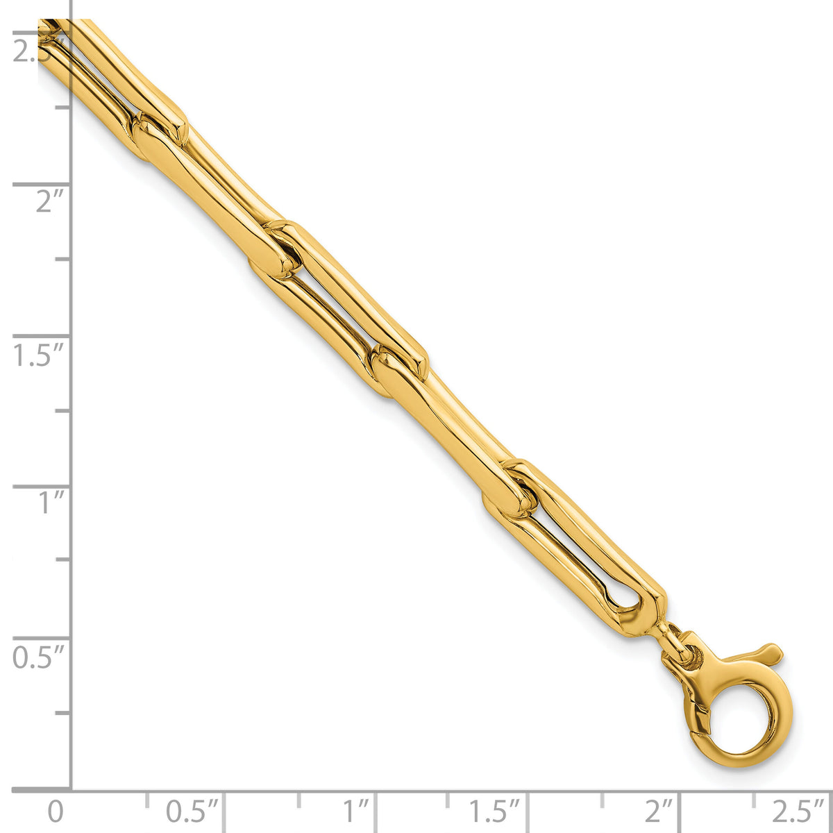 14k Polished 7.5 Fancy Link Bracelet-SF3120-7.5
