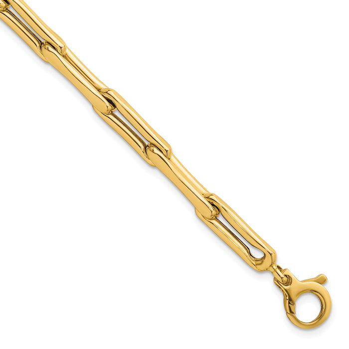 14k Polished 7.5 Fancy Link Bracelet-SF3120-7.5