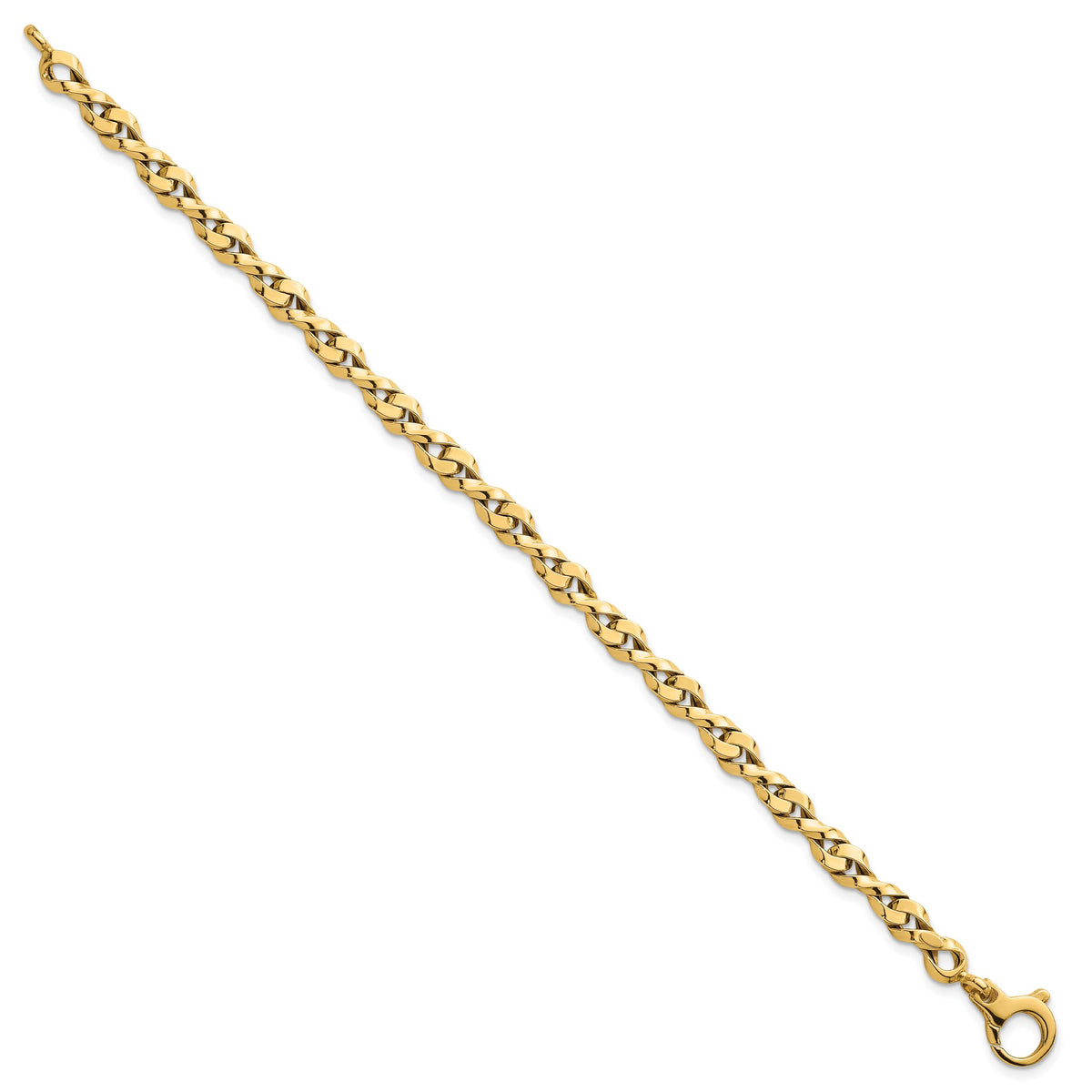 14k Polished 7.5in Fancy Link Bracelet-SF3126-7.5