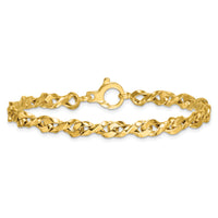 14k Polished 7.5in Fancy Link Bracelet-SF3126-7.5
