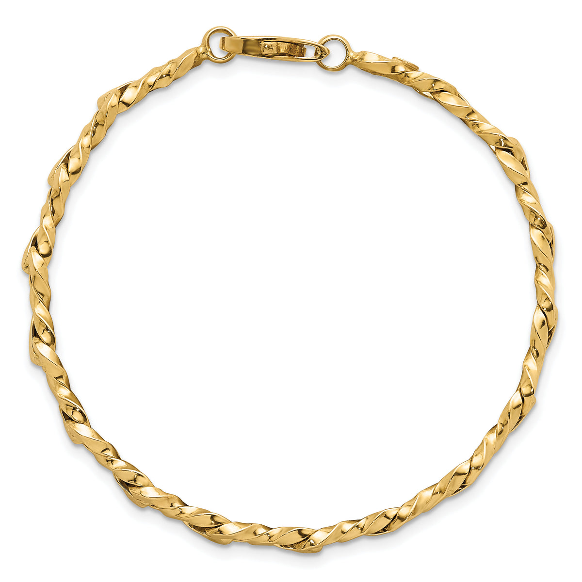 14k Polished 7.5in Fancy Link Bracelet-SF3126-7.5