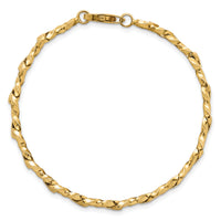 14k Polished 7.5in Fancy Link Bracelet-SF3126-7.5