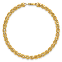 14k Polished Open Spiral Link 7.5in Bracelet-SF3127-7.5