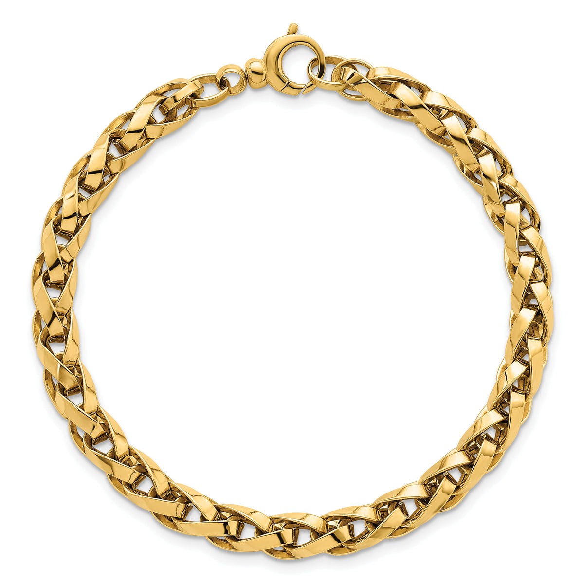 14k Polished Fancy Link Bracelet-SF3128-7.5