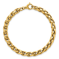 14k Polished Fancy Link Bracelet-SF3128-7.5