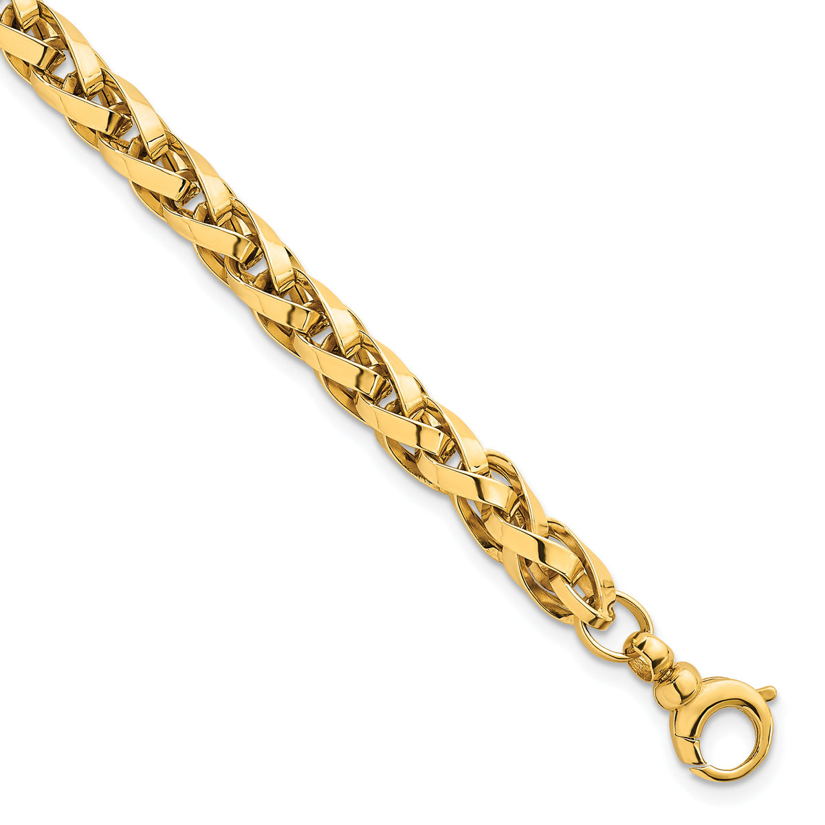 14k Polished Fancy Link Bracelet-SF3128-7.5