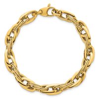 14k Polished Fancy Link Bracelet-SF3130-7.5