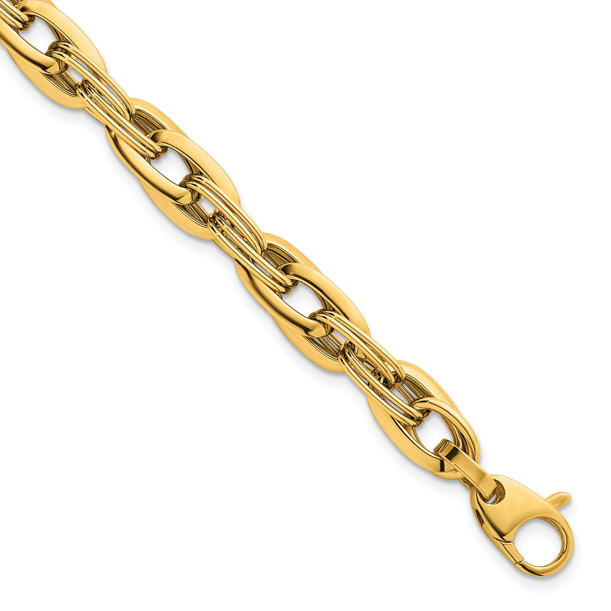 14k Polished Fancy Link Bracelet-SF3130-7.5