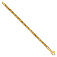 14k Polished Square Link 6.25mm Bracelet-SF3131-7.25