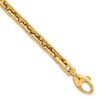 14k Polished Square Link 6.25mm Bracelet-SF3131-7.25