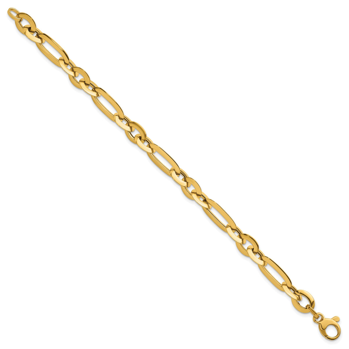 14k Polished Knife Edge Link 7.5 in Bracelet-SF3143-7.5