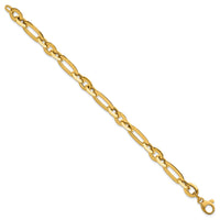 14k Polished Knife Edge Link 7.5 in Bracelet-SF3143-7.5