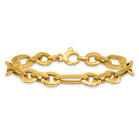14k Polished Knife Edge Link 7.5 in Bracelet-SF3143-7.5