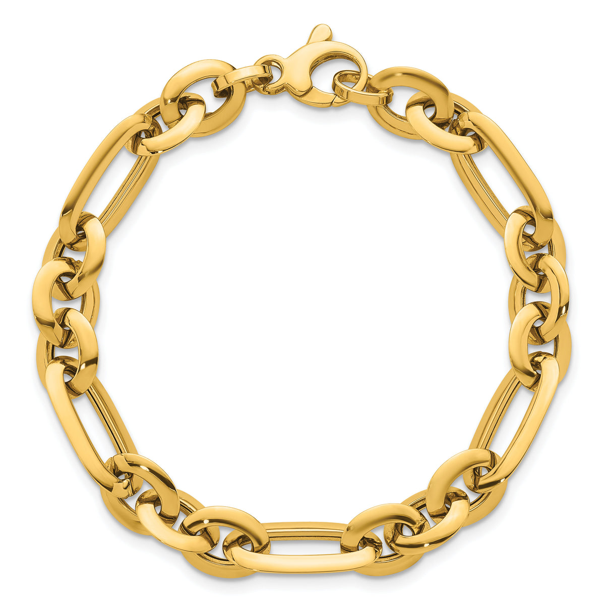 14k Polished Knife Edge Link 7.5 in Bracelet-SF3143-7.5