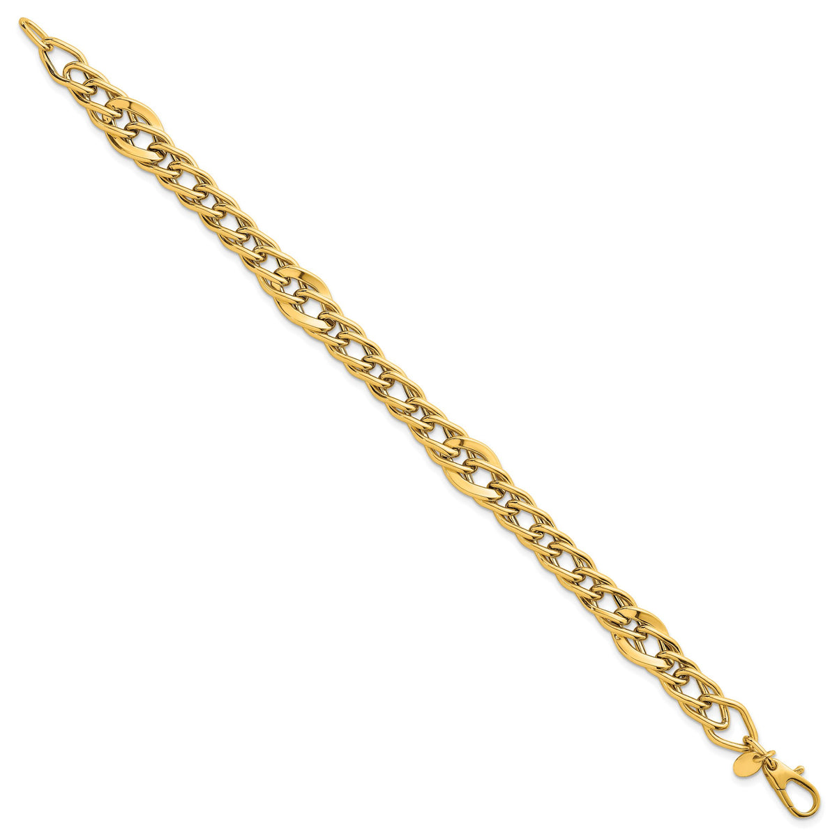 14k Polished 8in Multi Link Bracelet-SF3145-8