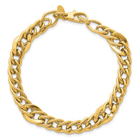 14k Polished 8in Multi Link Bracelet-SF3145-8