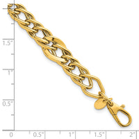 14k Polished 8in Multi Link Bracelet-SF3145-8