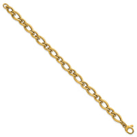 14k Polished 7.5 Fancy Link Bracelet-SF3150-7.5