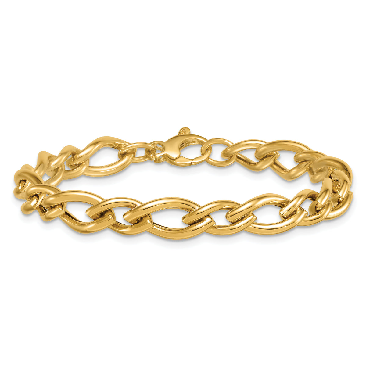 14k Polished 7.5 Fancy Link Bracelet-SF3150-7.5