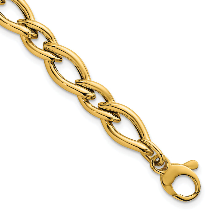 14k Polished 7.5 Fancy Link Bracelet-SF3150-7.5