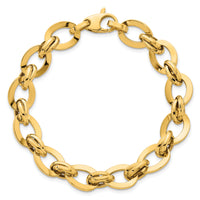 14k Polished Fancy Link Bracelet-SF3159-7.75