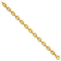 14k Polished 7.5 Fancy Anchor Link Bracelet-SF3165-7.5