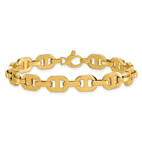 14k Polished 7.5 Fancy Anchor Link Bracelet-SF3165-7.5