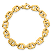 14k Polished 7.5 Fancy Anchor Link Bracelet-SF3165-7.5