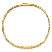 14k Polished Fancy Link 7.5in Bracelet-SF3166-7.5