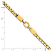 14k Polished Fancy Link 7.5in Bracelet-SF3166-7.5
