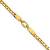 14k Polished Fancy Link 7.5in Bracelet-SF3166-7.5