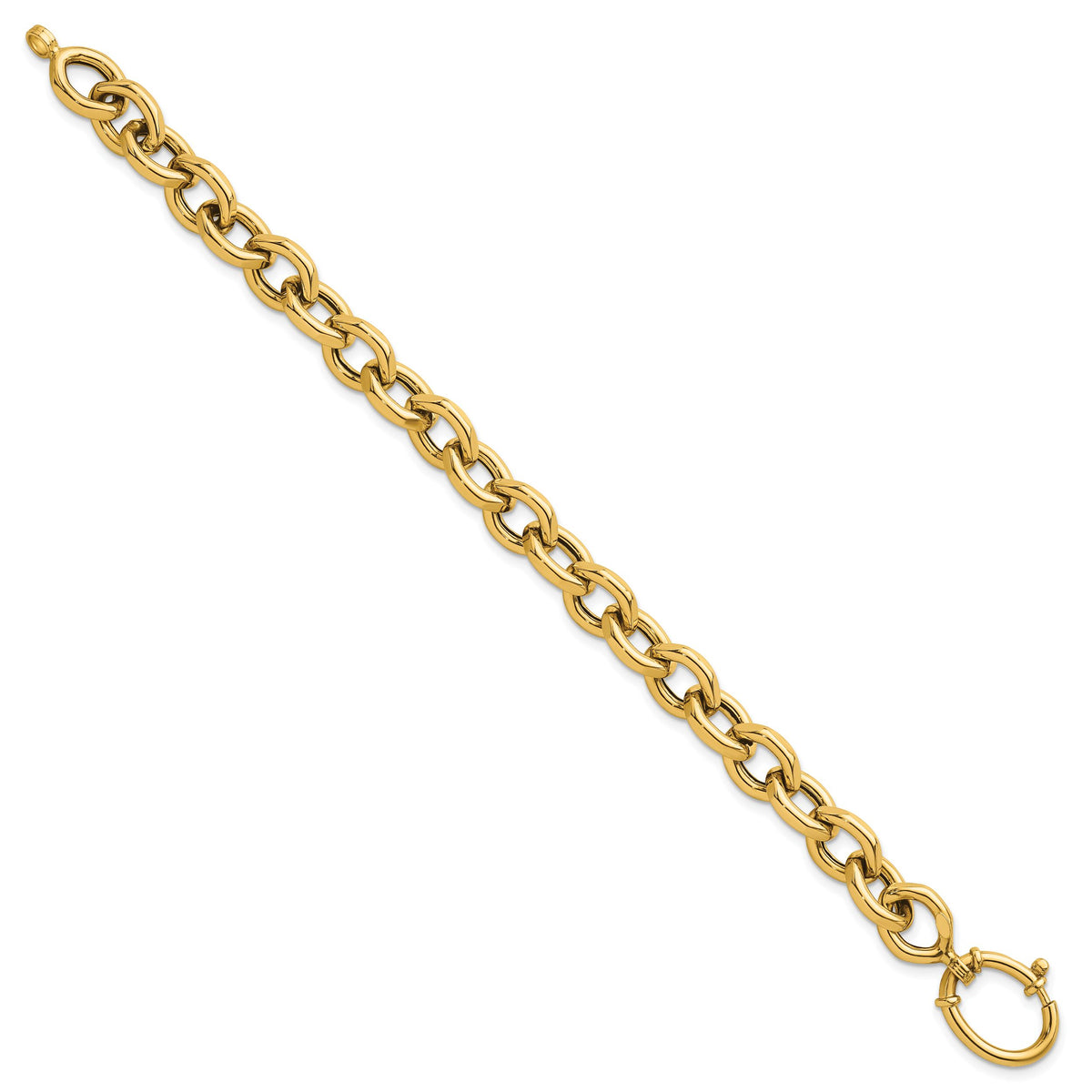 14k Polished 7.25 Fancy Link Bracelet-SF3170-7.25