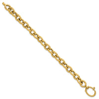 14k Polished 7.25 Fancy Link Bracelet-SF3170-7.25