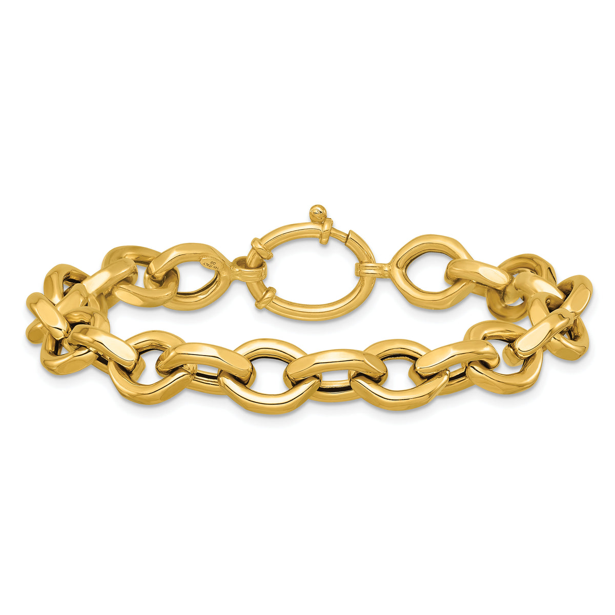 14k Polished 7.25 Fancy Link Bracelet-SF3170-7.25