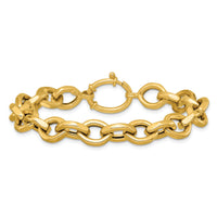 14k Polished 7.25 Fancy Link Bracelet-SF3170-7.25