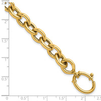 14k Polished 7.25 Fancy Link Bracelet-SF3170-7.25