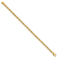 14k Polished Fancy Flat Link 4.5mm Bracelet-SF3174-7.25