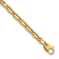 14k Polished Fancy Flat Link 4.5mm Bracelet-SF3174-7.25
