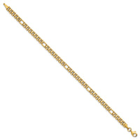 14K Polished Fancy Link 7.5in Bracelet-SF3176-7.5