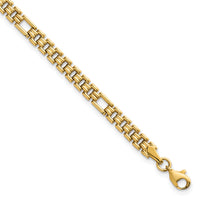 14K Polished Fancy Link 7.5in Bracelet-SF3176-7.5