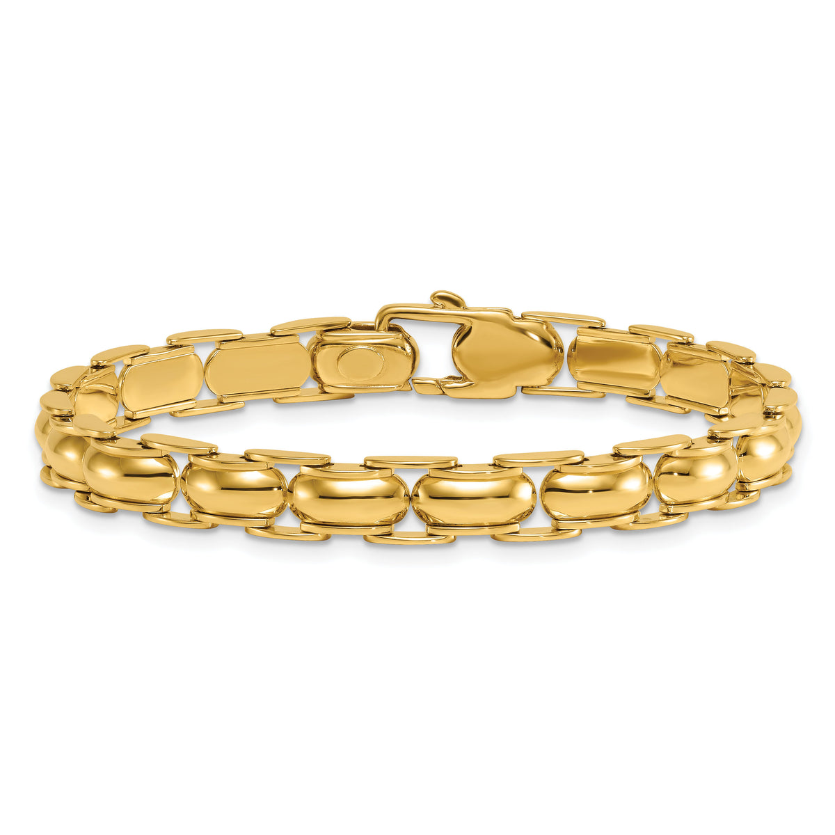 14K Polished Fancy Link Bracelet-SF3177-7.5