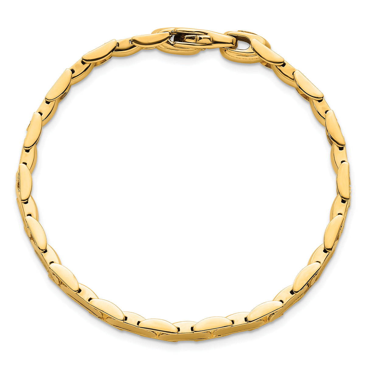 14K Polished Fancy Link Bracelet-SF3177-7.5