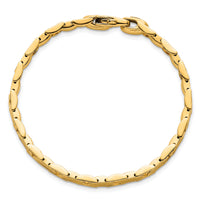 14K Polished Fancy Link Bracelet-SF3177-7.5