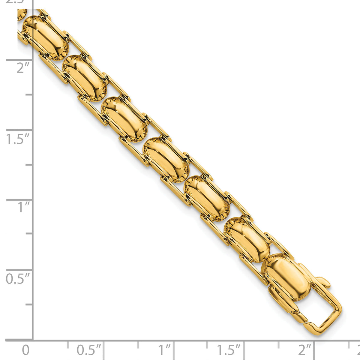 14K Polished Fancy Link Bracelet-SF3177-7.5