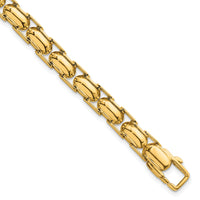 14K Polished Fancy Link Bracelet-SF3177-7.5